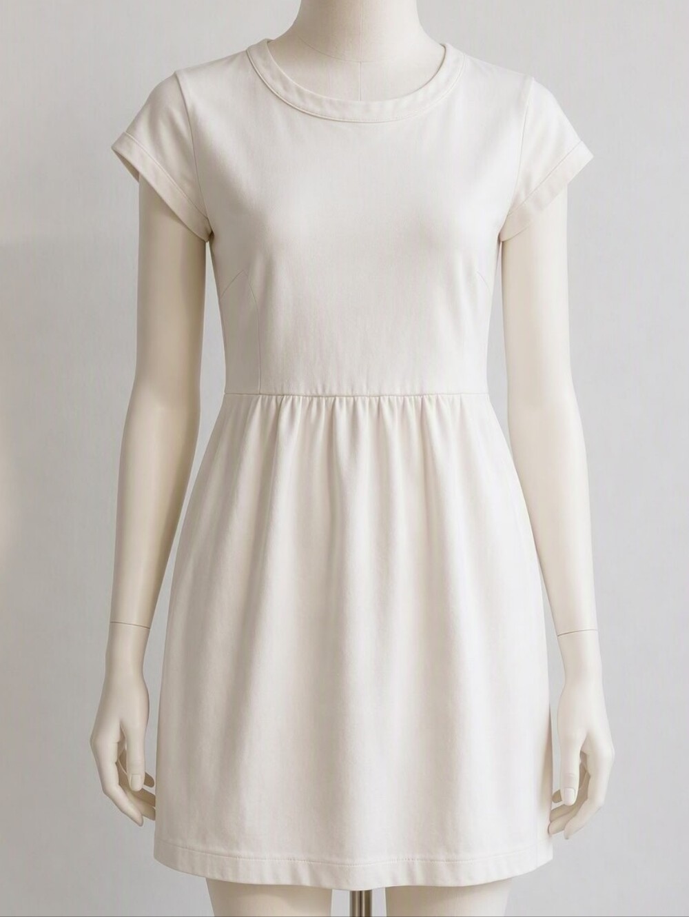 Vineyard Vines Women’s Short Sleeve Cotton Dress – Size M – Ivory/Cream